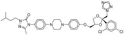 2-Desbutyl-2-isopentyl-5-methyl Itraconazole Struktur