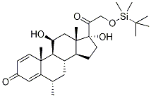 21-O-tert-Butyldimethylsilyl Methyl Prednisolone Struktur