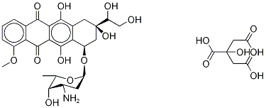 Doxorubicinol-13C,d3 Citrate
(Mixture of Diastereomers) Struktur