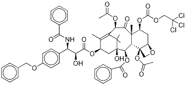 3'-p-O-Benzyl-7-{[(2,2,2,-trichloroethyl)oxy]carbonyl} Paclitaxel Struktur