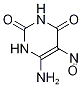 6-AMino-5-nitrosouracil-13C2 Struktur