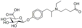 O-DesMethyl Mebeverine Acid O-β-D-Glucuronide Struktur