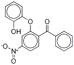 2-(2'-Hydroxyphenoxy)-4-nitro-benzophenone Struktur