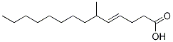 6-Methyl-4-tetradecenoic Acid Struktur