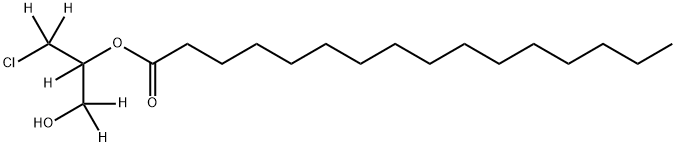 rac 2-PalMitoyl-3-chloropropanediol-d5 Struktur