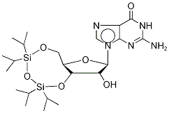 3',5'-O-[Tetrakis(1-Methylethyl)-1,3-disiloxanediyl]-guanosine-13C,15N2 Struktur