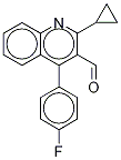 2-Cyclopropyl-4-(4-fluorophenyl)-3-quinoline-d5 3-Aldehyde Struktur