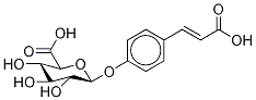 4-(2-Carboxyethenyl)phenyl-d4 β-D-Glucopyranosiduronic Acid Struktur