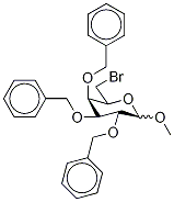 Methyl 2,3,4,-Tri-O-benzyl-6-bromo-6-deoxy-D-galactopyranoside Struktur