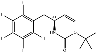 (S)-3-Boc-amino-4-phenyl-d5-1-butene Struktur