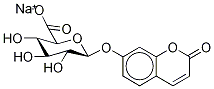 7-Hydroxy Coumarin-d5 -D-Glucuronide Sodium Salt Struktur