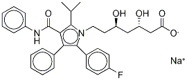 10-trans-Atorvastatin (Atorvastatin Impurity AT10)
((3S,5R)-Atorvastatin Sodium Salt) Struktur