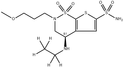 Brinzolamide-d5 Struktur