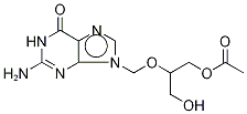 Ganciclovir Mono-O-acetate-d5 Struktur