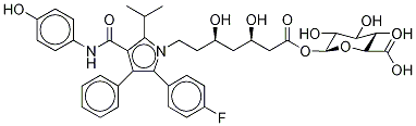 4-Hydroxy Atorvastatin Acyl-β-D-glucuronide 80%, contains up to 20% lactone Struktur