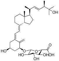 1α,25-Dihydroxy VitaMin D2 1α-O-β-D-Glucuronide Struktur