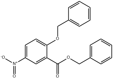 2-Benzyloxy-5-nitro-benzoic Acid Benzyl Ester Struktur