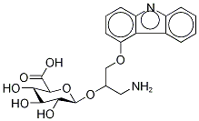 4-[1'-(3'-AMino-1',2'-propanediol)]carbazole 2'-O-β-D-Glucuronide Struktur