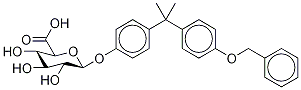 4'-O-Benzyl Bisphenol A β-D-Glucuronide Struktur