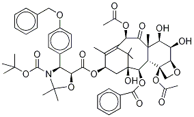 7-epi N-Desbenzoyl-N-tert-butoxycarbonyl-N,O-isopropylidene-3'-p-O-benzyl-6α-hydroxy Paclitaxel Struktur