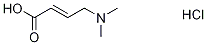 trans 4-DiMethylaMinocrotonic Acid-d6 Hydrochloride Struktur