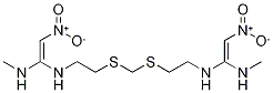 1,1'-N-[Methylenebis(sulphanediylethylene)]bis(N'-Methyl-2-nitroethene-1,1-diaMine-d6 Struktur