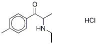 rac-N-Ethyl-4-Methyl Cathinone-d5 Hydrochloride Struktur