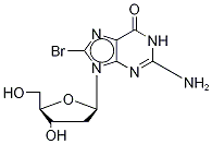 8-Benzyloxy-2'-deoxyguanosine-13C,15N2 Struktur