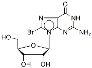 8-BroMoguanosine-13C,15N2 Struktur