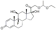 21-(1-Ethoxyethoxy)-isoflupredone Struktur