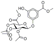 5-Carboxyresorcinol 3-O-β-D-Glucuronide Triacetyl DiMethyl Diester Struktur