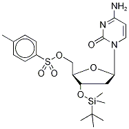 5'-Tosyl-3'-tert-butyldimethylsilyl-2'-deoxy-cytidine Struktur