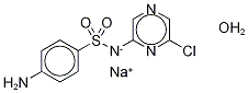 Sulfachloropyrazine sodium monohydrate Struktur