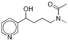 4-(Acetylmethylamino)-1-(3-pyridyl)-1-butanol-D6 Struktur