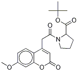 7-Methoxycoumarin-4-Acetyl-L-proline tert-Butyl Ester Struktur