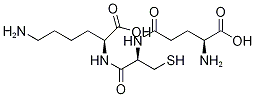 L--Glutamyl-L-cysteinyl-L-lysine-13C5,15N Struktur