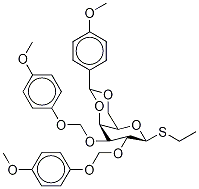 Ethyl 2,3-Di-O-(4-Methoxybenzy)-4,6-(4-methoxybenzylidene)- -D-thiogalactopyranoside Struktur