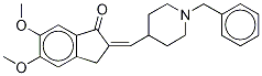 1-Benzyl-4-[(5,6-dimethoxy-1-oxoindan-2-ylidene)methyl]piperidine-13C3 Struktur