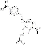 (2S,4S)-4-(Acetylthio)-2-[(dimethylamino)carbonyl]-1-pyrrolidinecarboxylic Acid 4-Nitrobenzyl Ester-d6 Struktur