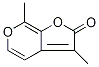 3,7-Dimethyl 2H-Furo[2,3-c]pyran-2-one Struktur