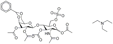 4,6-O-Benzylidene LactosaMine 6-Sulfate Pentaacetate TriethylaMine Salt Struktur