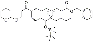 11-O-Tetrahydropyranyl-15-O-tert-butyldiMethylsilyl-lubiprostone PhenylMethyl Ester Struktur