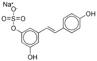 trans Resveratrol-13C6 3-Sulfate SodiuM Salt Struktur