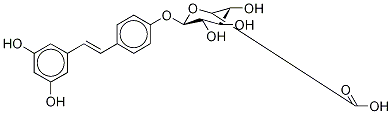 trans-Resveratrol-13C6 4'-O-β-D-Glucuronide Struktur