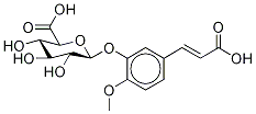 5-(2-Carboxyethenyl)-2-(Methoxy-d3)phenyl β-D-Glucopyranosiduronic Acid Struktur