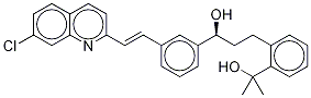 2-[3-(S)-[3-(2-(7-Chloro-2-quinolinyl)ethenyl)phenyl]-3-hydroxypropyl]phenyl-2-propanol-D6 Struktur