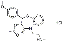 N-Desmethyl Diltiazem-d3 Hydrochloride Struktur