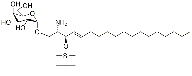 α-Galactosyl-3-(t-butyldimethylsilyl)-erythro-sphingosine Struktur