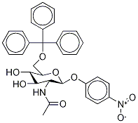 p-Nitrophenyl 2-Acetamido-2-deoxy-6-O-trityl--D-glucopyranoside Struktur