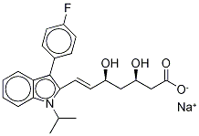 (3R,5S)-Fluvastatin-d7 Sodium Salt Struktur